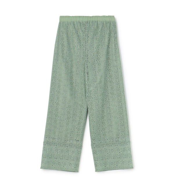 SOULEIADO「ケミカルレース イージーストレートパンツ」|その他|52 ライトグリーン系