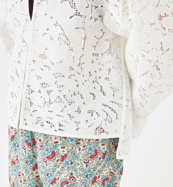 SOULEIADO「コットンエンブロイダリー ブルゾン」|ブルゾン・スタジャン|