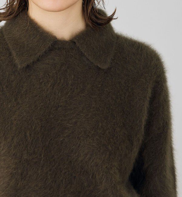DES PRES「フォックスカシミヤ シャツカラープルオーバー」|ニット・セーター|