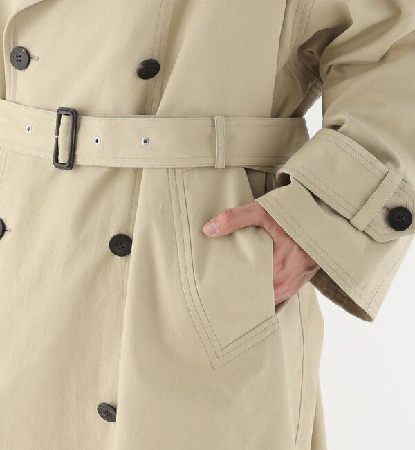 GALERIE VIE「ノンマーセライズドコットンギャバジン トレンチコート」|トレンチコート|