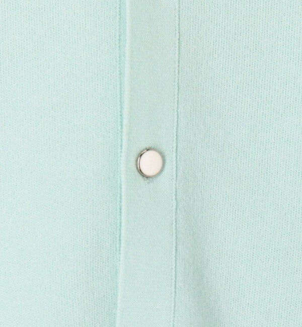 CABaN「コットンカシミヤ パールロゴポロカーディガン」|カーディガン|