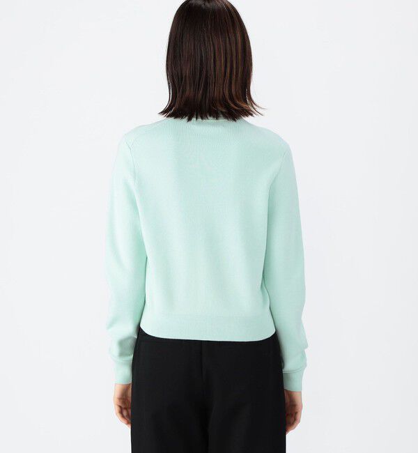 CABaN「コットンカシミヤ パールロゴポロカーディガン」|カーディガン|