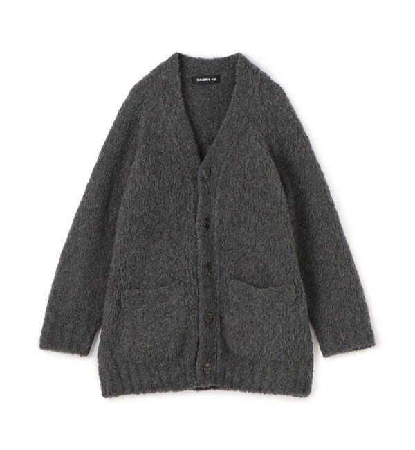 GALERIE VIE「ブリティッシュファー カーディガン」|カーディガン|17 チャコールグレー