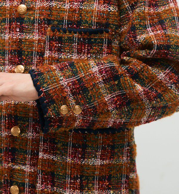 CABaN「CABaN ループツイード ノーカラージャケット」|ノーカラージャケット|