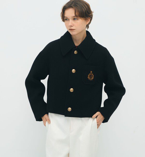 CABaN「WOOL KARSEY ショートジャケット」|ブルゾン・スタジャン|