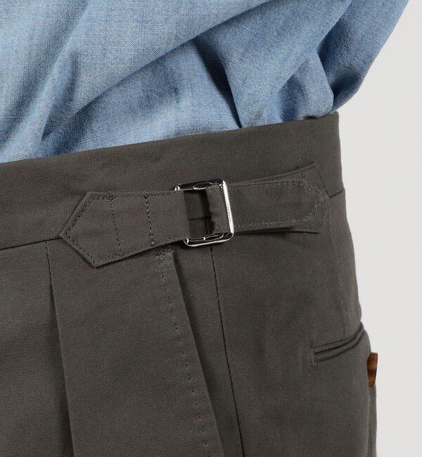 TOMORROWLAND MENS「コットン イン2プリーツスラックス BRADFORD SYSTEM」|スラックス|