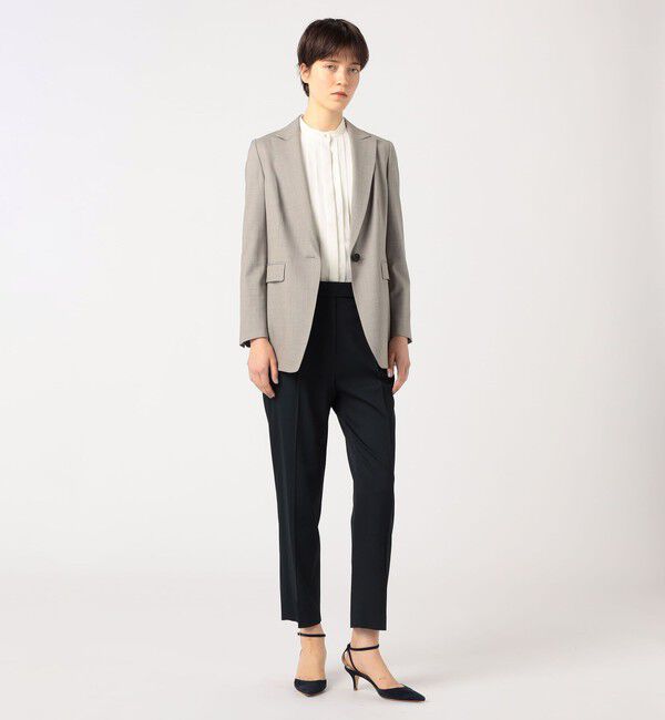 TOMORROWLAND collection「シャイニーシャーク 1Bシングルジャケット」|テーラードジャケット|