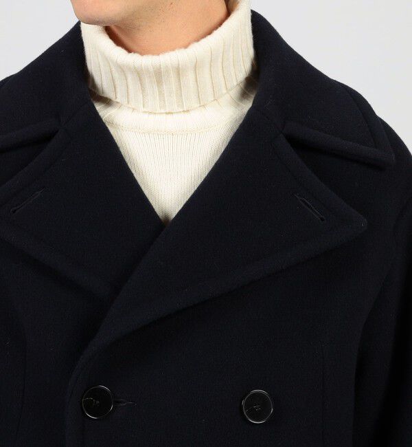 TOMORROWLAND MENS「ラムウールモッサー ダブルブレステッド4B Pコート」|ピーコート|