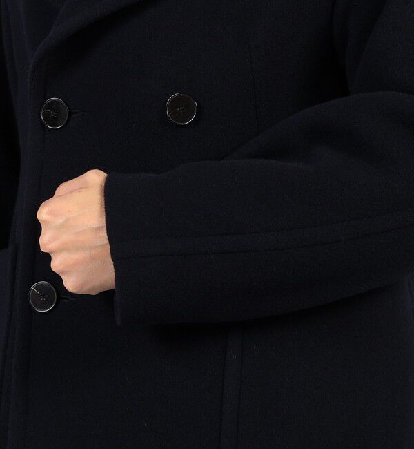 TOMORROWLAND MENS「ラムウールモッサー ダブルブレステッド4B Pコート」|ピーコート|