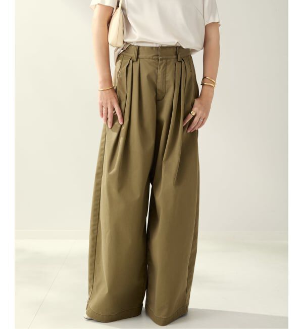 Plage「R&rsquo;IAM Super wide CHINO パンツ」|チノ|