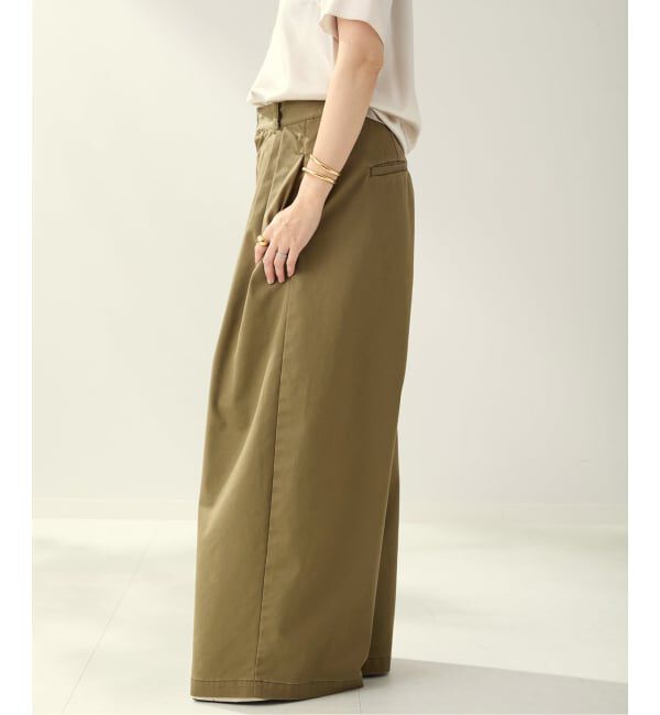 Plage「R&rsquo;IAM Super wide CHINO パンツ」|チノ|