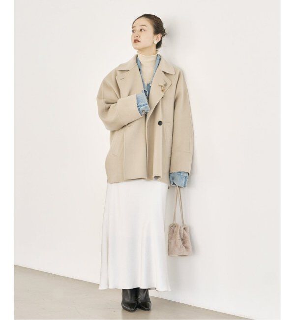 IENA「《追加3》ダブルサテンスカート」|スカート|