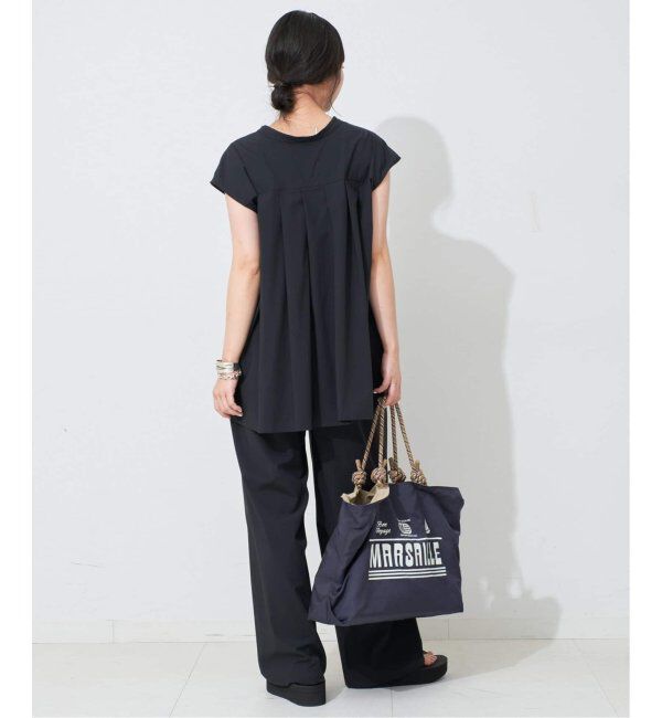 SLOBE IENA「《2枚セット/防しわ性/撥水/接触冷感//追加》ナイロンブラウス&times;パンツセット」|シャツ・ブラウス|