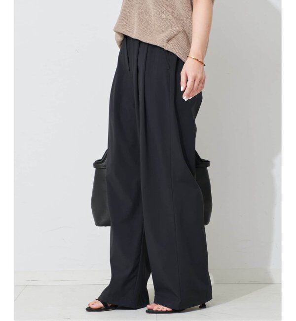 SLOBE IENA「《2枚セット/防しわ性/撥水/接触冷感//追加》ナイロンブラウス&times;パンツセット」|シャツ・ブラウス|