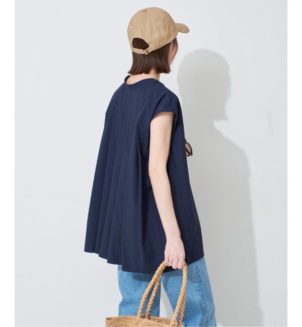 SLOBE IENA「《2枚セット/防しわ性/撥水/接触冷感//追加》ナイロンブラウス&times;パンツセット」|シャツ・ブラウス|