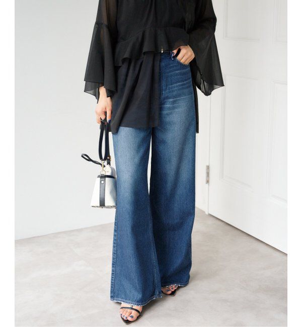 IENA「upper hights/アッパーハイツ 別注 THE RUTH ルーズフレアデニム」|デニム|