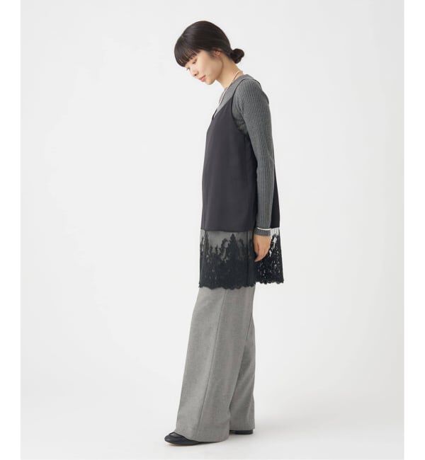 IENA「《追加》Satinレース キャミソールワンピース」|ワンピース|