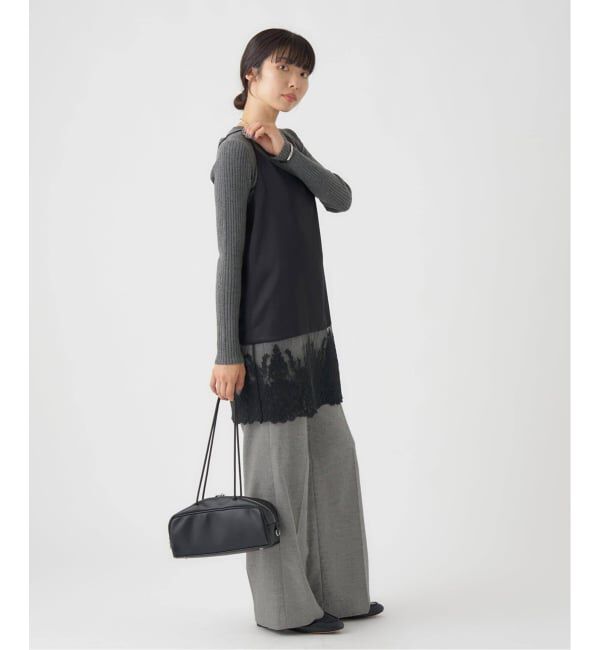 IENA「《追加》Satinレース キャミソールワンピース」|ワンピース|