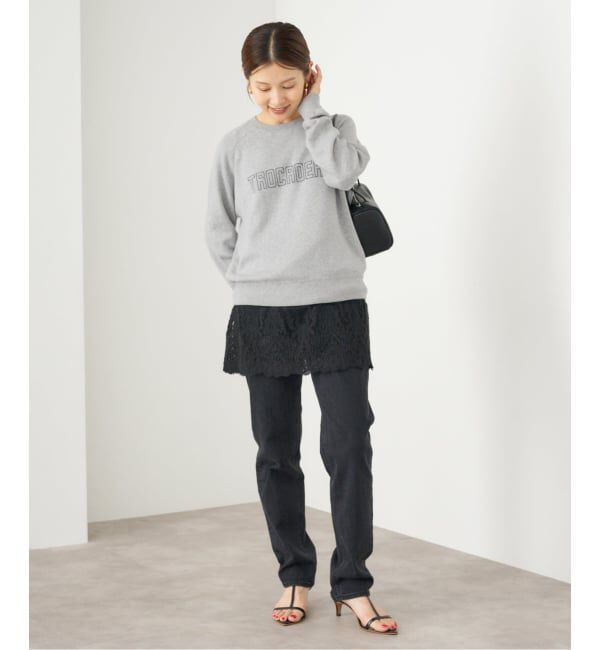 IENA「《追加》Satinレース キャミソールワンピース」|ワンピース|