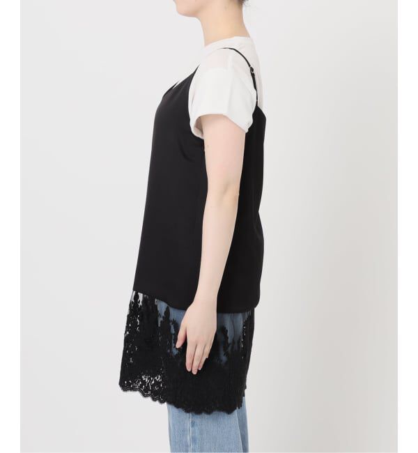 IENA「《追加》Satinレース キャミソールワンピース」|ワンピース|