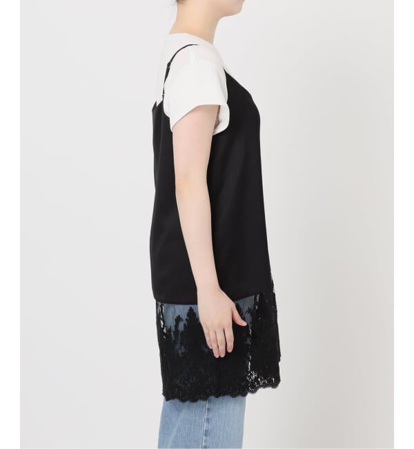 IENA「《追加》Satinレース キャミソールワンピース」|ワンピース|