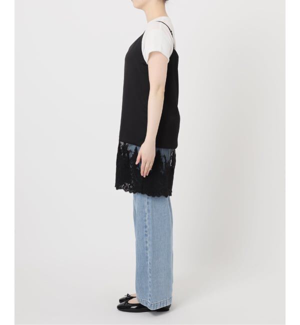 IENA「《追加》Satinレース キャミソールワンピース」|ワンピース|