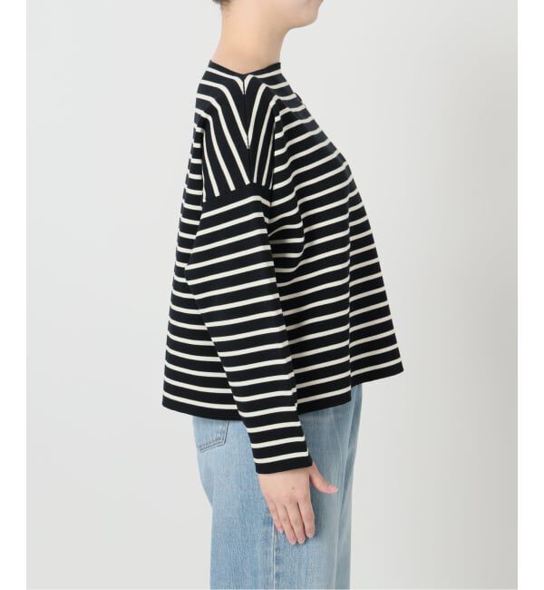 IENA「《予約》ダブルボーダープルオーバー」|ニット・セーター|