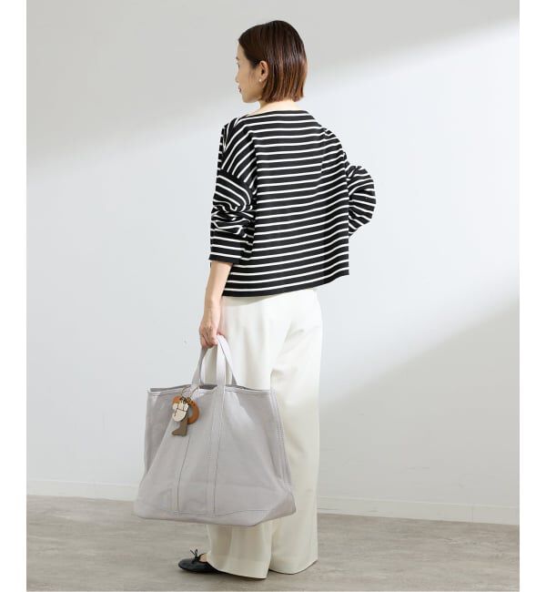 IENA「《予約》ダブルボーダープルオーバー」|ニット・セーター|