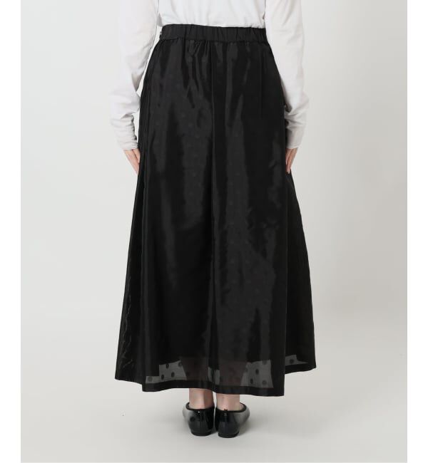 IENA「《予約》ドットジャガード タックフレアスカート」|スカート|