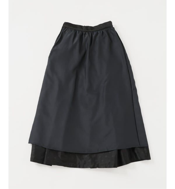 IENA「《予約》ドットジャガード タックフレアスカート」|スカート|