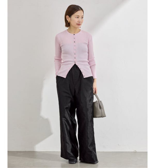 IENA「《予約》ドットジャガード ギャザーパンツ」|その他|