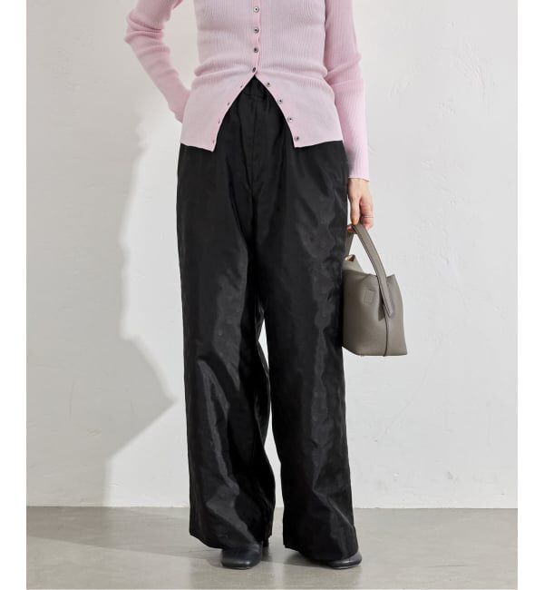 IENA「《予約》ドットジャガード ギャザーパンツ」|その他|