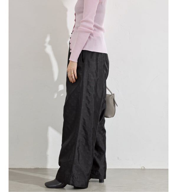 IENA「《予約》ドットジャガード ギャザーパンツ」|その他|