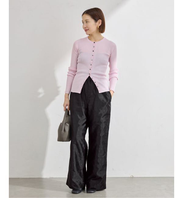 IENA「《予約》ドットジャガード ギャザーパンツ」|その他|