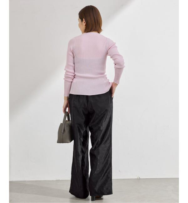 IENA「《予約》ドットジャガード ギャザーパンツ」|その他|