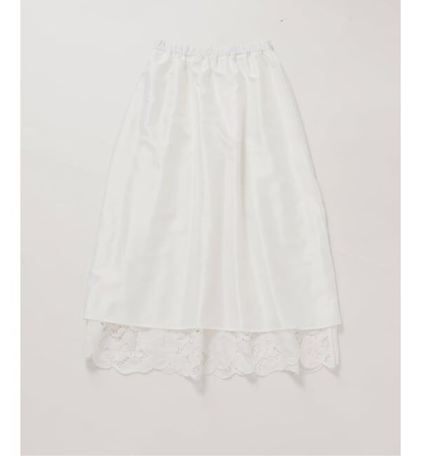 IENA「《予約》フラワーコードレーススカート」|スカート|