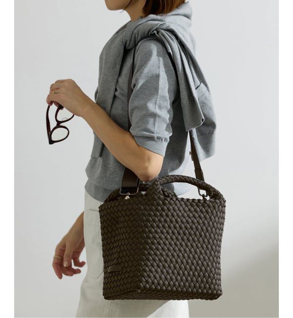 IENA「《予約》NAGHEDI/ナゲディ St Bathes small Tote トートバッグ SN03012LD」|トートバッグ|ブラック