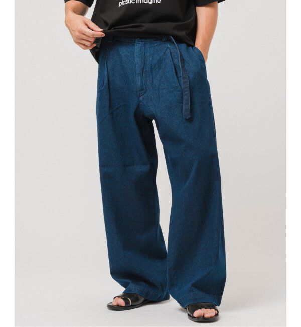 EDIFICE「LE JEAN(ルジーン) デニム ベルテッド トラウザー」|デニム|