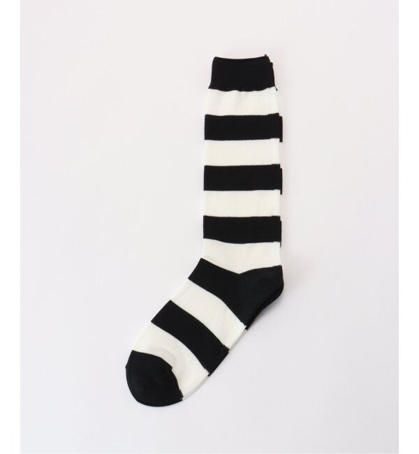 journal standard luxe「COTTON BORDER SOCKS」|ソックス|ブラック