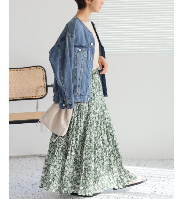 JOURNAL STANDARD relume「《WEB限定追加3》コットンボイルクリンクルティアードスカート（柄）」|スカート|