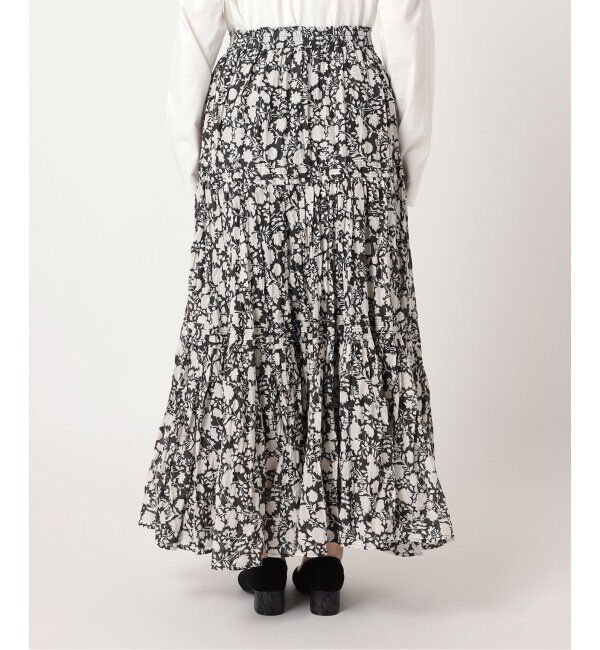 JOURNAL STANDARD relume「《WEB限定追加3》コットンボイルクリンクルティアードスカート（柄）」|スカート|