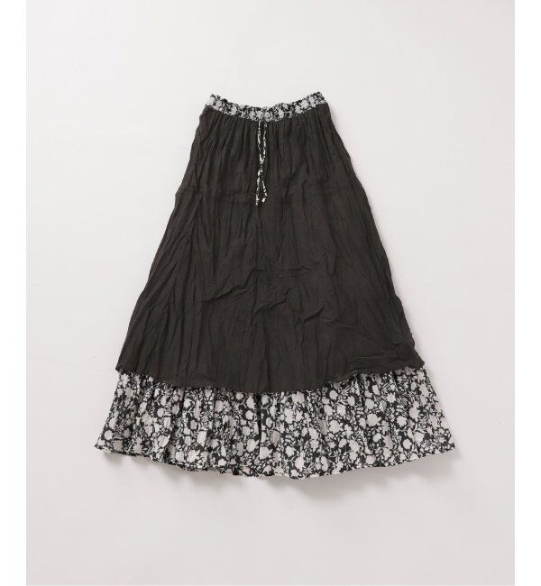 JOURNAL STANDARD relume「《WEB限定追加3》コットンボイルクリンクルティアードスカート（柄）」|スカート|