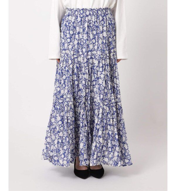 JOURNAL STANDARD relume「《WEB限定追加3》コットンボイルクリンクルティアードスカート（柄）」|スカート|