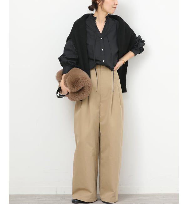 JOURNAL STANDARD relume「《追加予約5》ハイカウントコットンスタンドカラー2way」|シャツ・ブラウス|