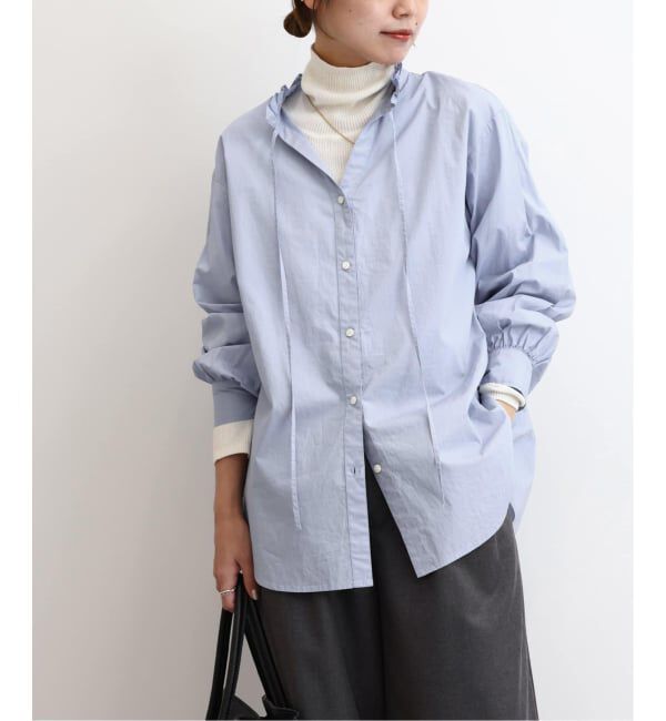 JOURNAL STANDARD relume「《追加予約5》ハイカウントコットンスタンドカラー2way」|シャツ・ブラウス|
