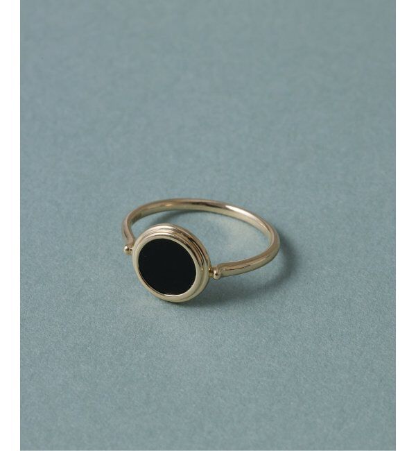 Lilas by Spick&Span「《WEB限定》スライスオニキスサークルリング K10」|リング|