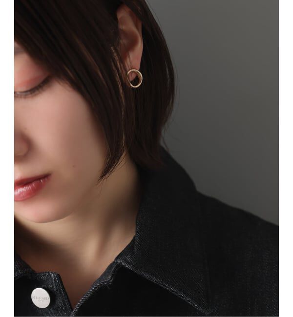 Lilas by Spick&Span「《予約》12mmOガタピアス K10（両耳）」|ピアス|ゴールド