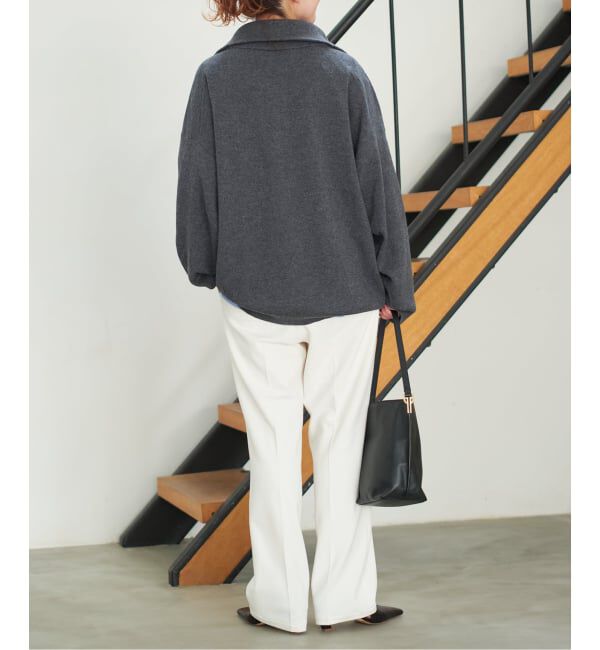 Spick and Span「《手洗い可 / 追加》起毛タックテーパードパンツ」|スラックス|