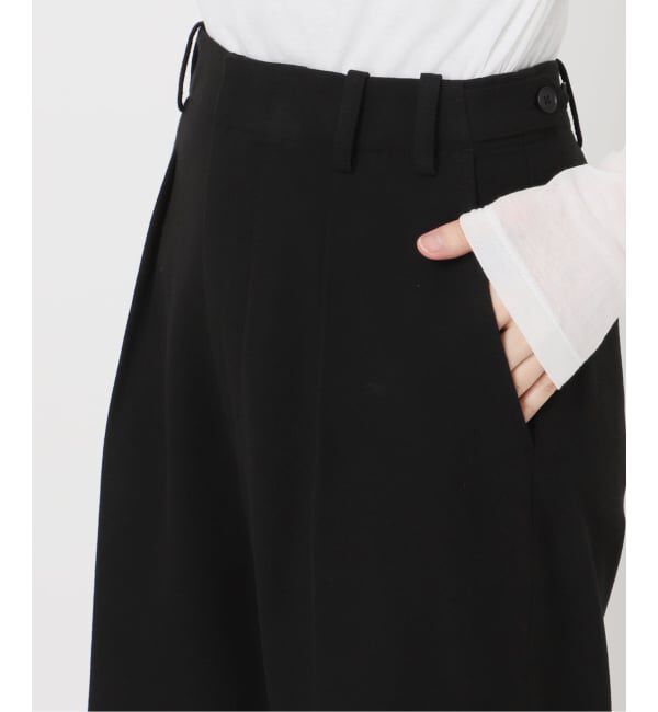 Spick and Span「《手洗い可 / 追加》起毛タックテーパードパンツ」|スラックス|