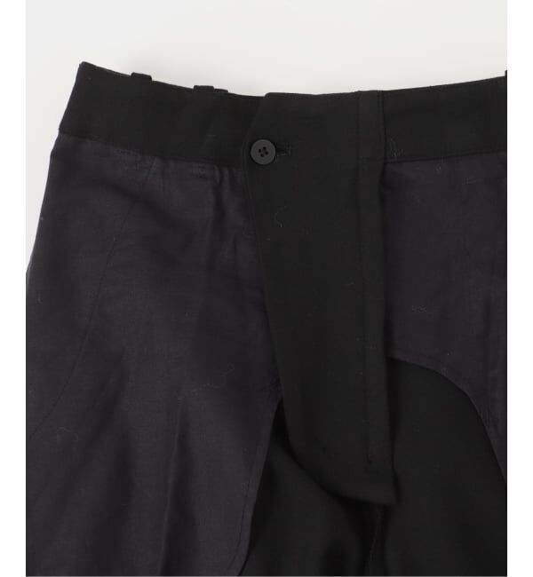 Spick and Span「《手洗い可 / 追加》起毛タックテーパードパンツ」|スラックス|